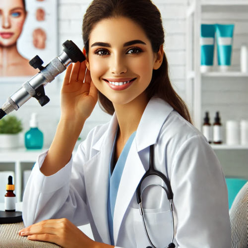 Die Fachärztin bei der Arbeit