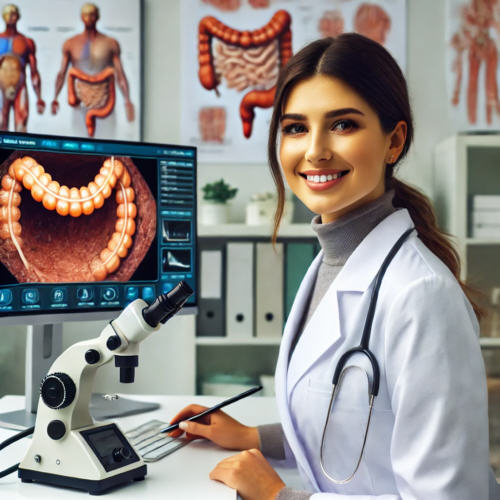 Die Fachärztin bei der Arbeit